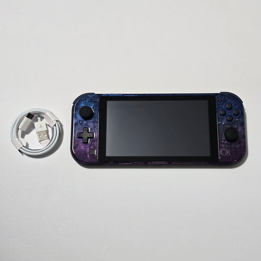Nintendo Switch Lite CUSTOM - Black/ Blue & Purple Gradient