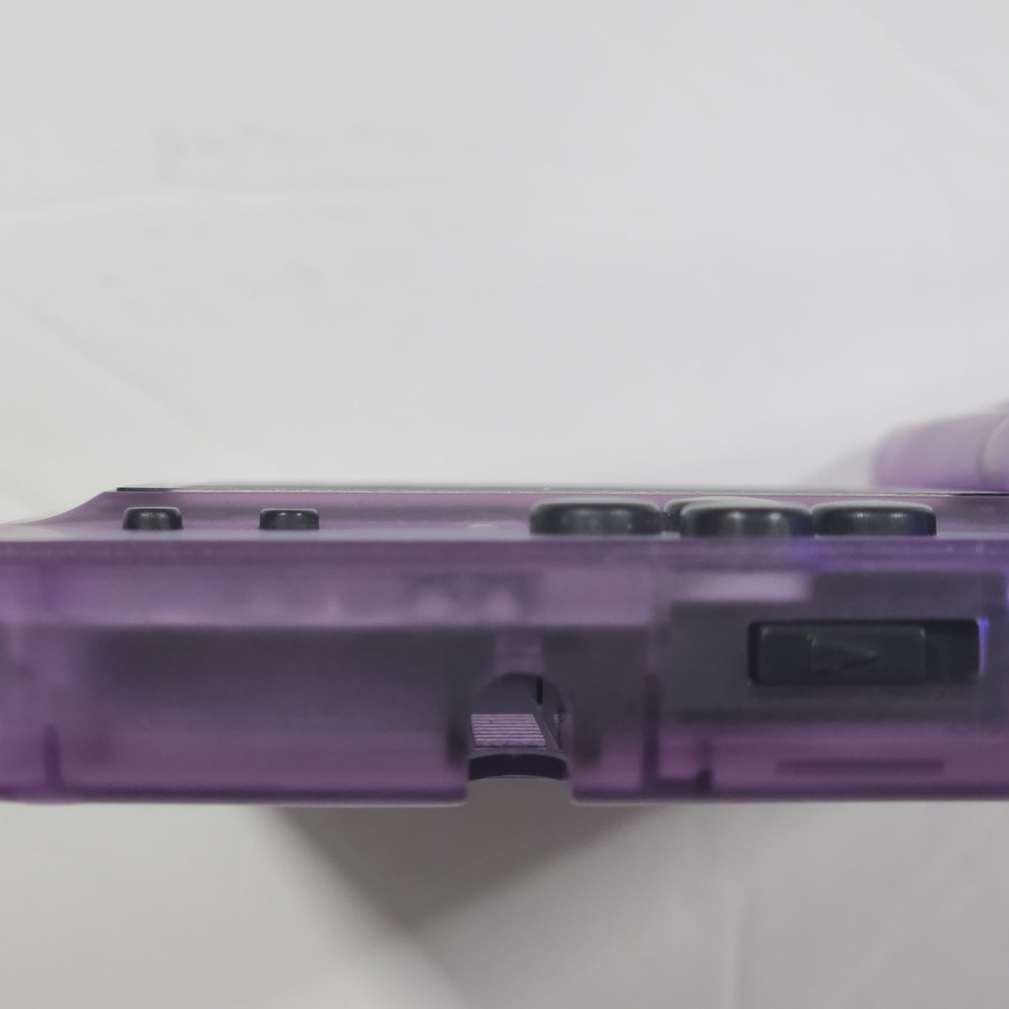 Nintendo DS Lite CUSTOM - Clear Purple/Black ExtremeRate & OEM Nintendo Parts w/ Blue LED!