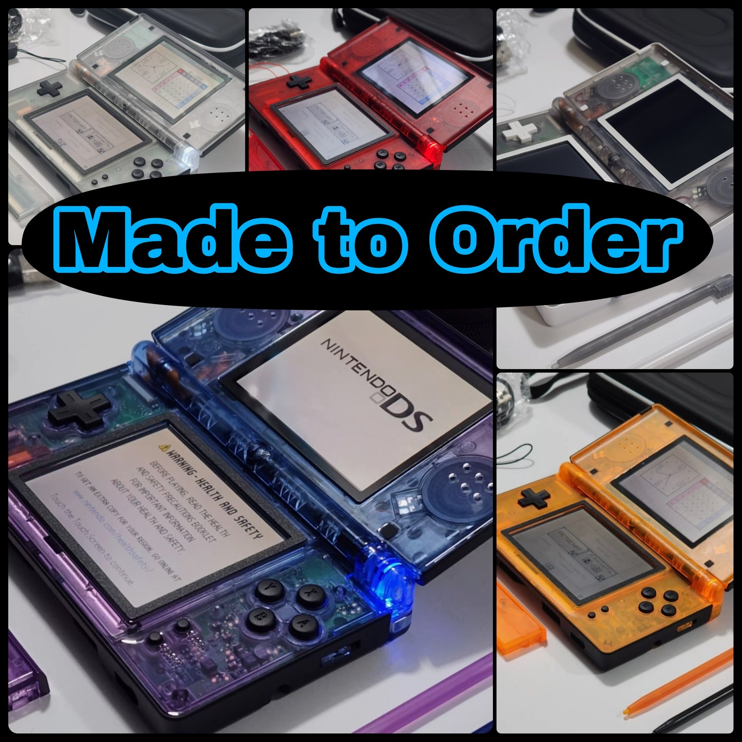 Nintendo DS Lite eXtremeRate CUSTOM ORDER - Mix & Match Two Shells Together, Made-To-Order