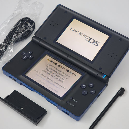 Nintendo DS Lite CUSTOM - Clear Blue/Black ExtremeRate & OEM Nintendo Parts!