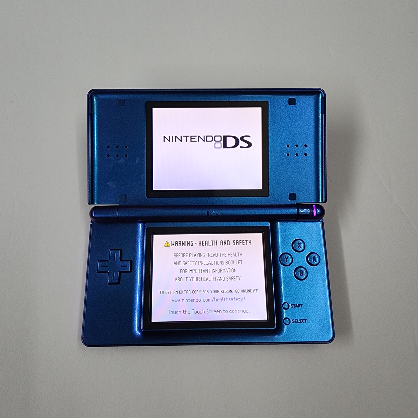 Nintendo DS Lite CUSTOM - Chameleon Purple Blue w/ PURPLE Power LED!