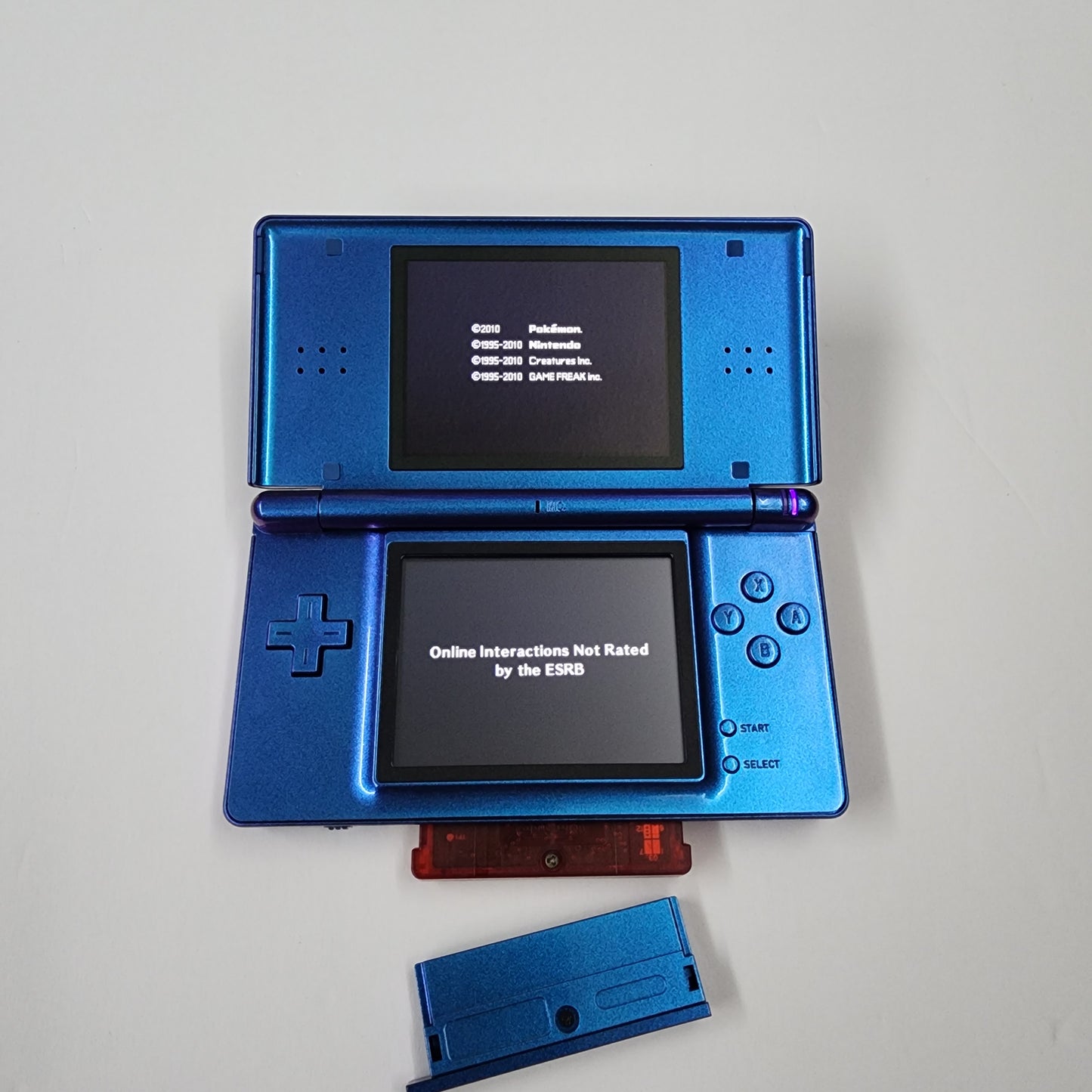 Nintendo DS Lite CUSTOM - Chameleon Purple Blue w/ PURPLE Power LED!