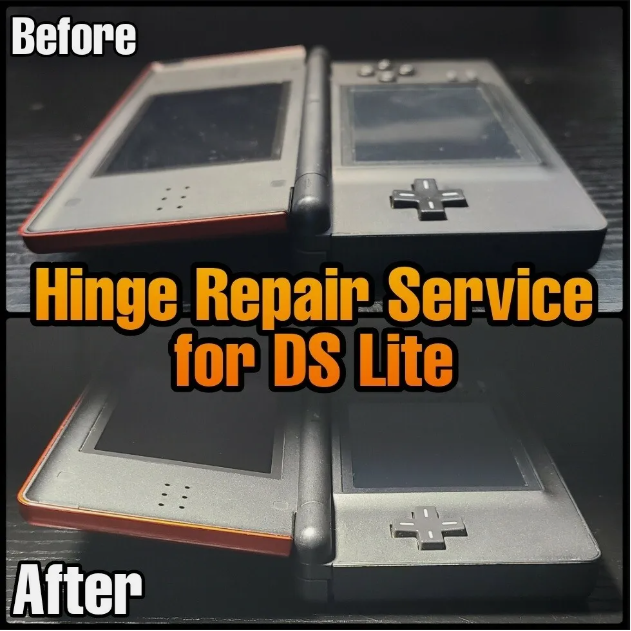 REPAIR SERVICE for DS Lite Broken Hinge - Fix your DS Lite Hinge!