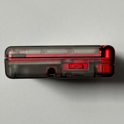 Nintendo DS Lite CUSTOM - Clear Black/Shiny Red w/ Modded LED, Bundle