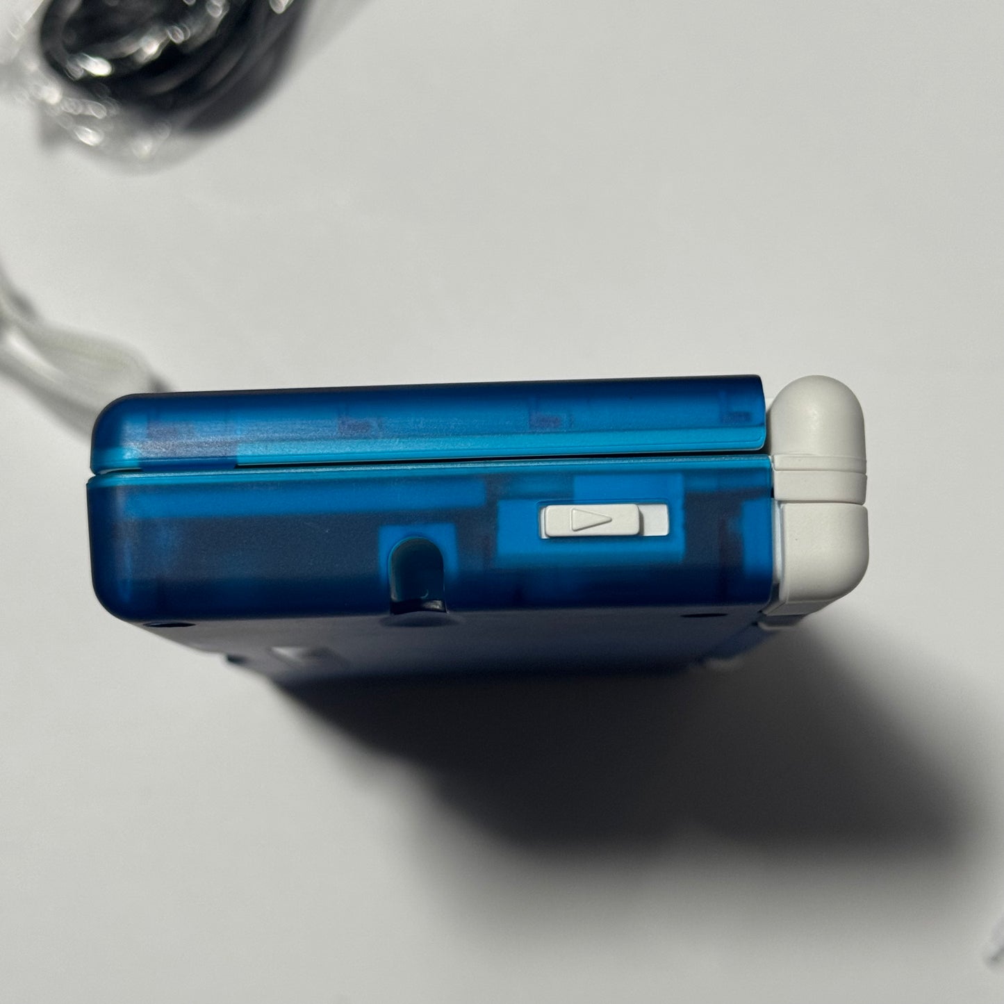 Nintendo DS Lite CUSTOM - Transparent Blue/White w/ Modded LED, Bundle!