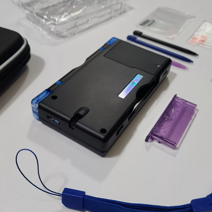 Nintendo DS Lite CUSTOM - Black/ Blue & Purple Gradient Blue/Purple LED, Bundle
