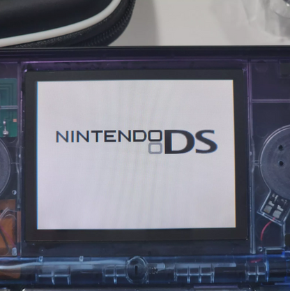Nintendo DS Lite CUSTOM - Black/ Blue & Purple Gradient Blue/Purple LED, Bundle