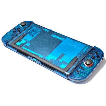 Nintendo Switch 2 CUSTOM - Clear Blue with Clear Black Buttons & Accents, New in Box