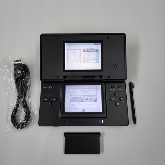 Nintendo DS ML Modded - Black w/ Purple LED, 4 Brightness Levels, Skips Startup