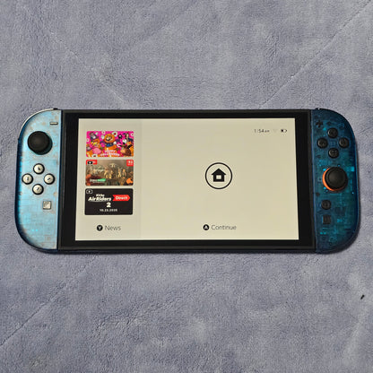 Nintendo Switch 2 CUSTOM - Clear Blue with Clear Black Buttons & Accents, NEW IN BOX