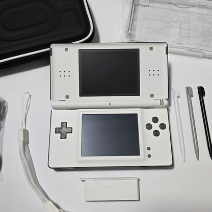 Nintendo DS Lite CUSTOM - Transparent Black/ w/ Modded LED, Bundle!