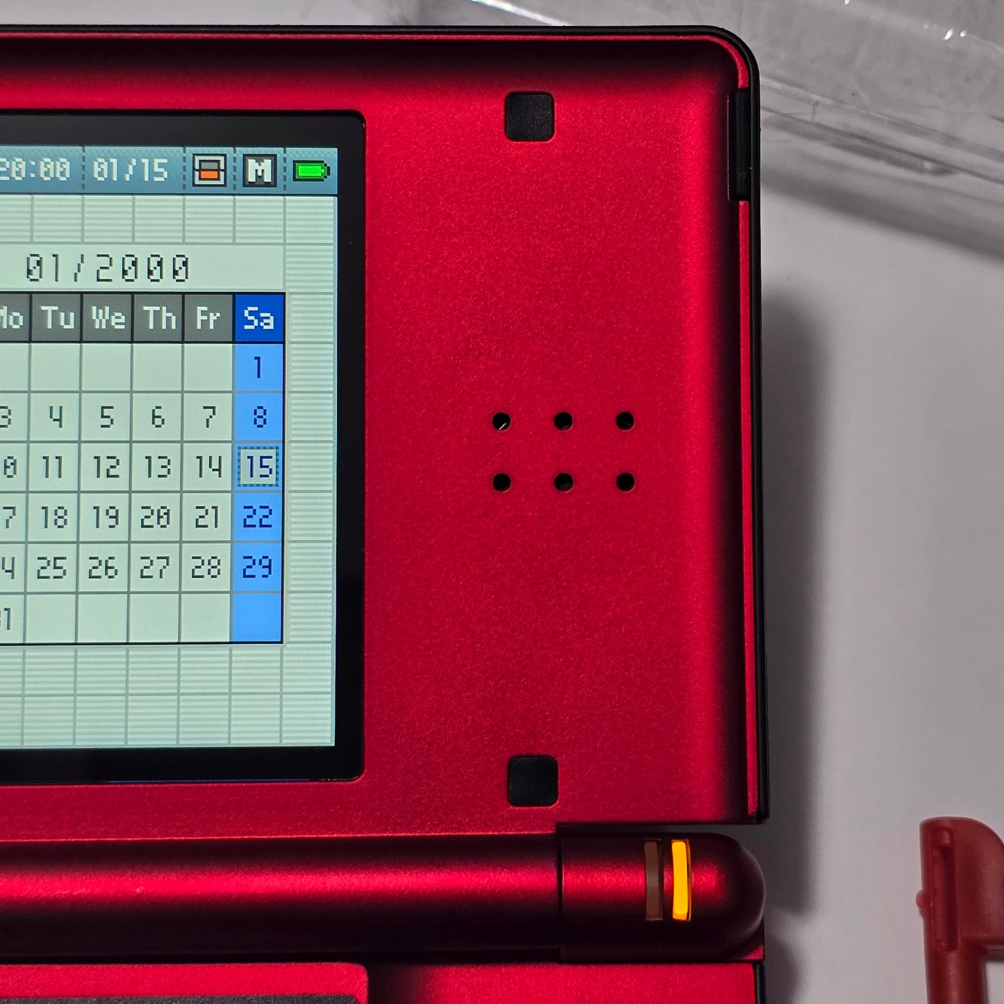 Nintendo DS Lite IPS SCREENS CUSTOM - Black/Shiny Red w/ Mods & Bundle