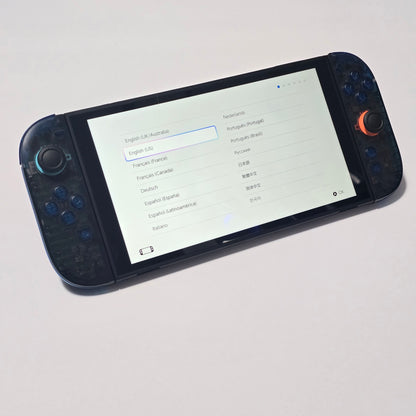 Nintendo Switch 2 CUSTOM - Clear Black with Clear Blue Buttons & Accents, New in Box