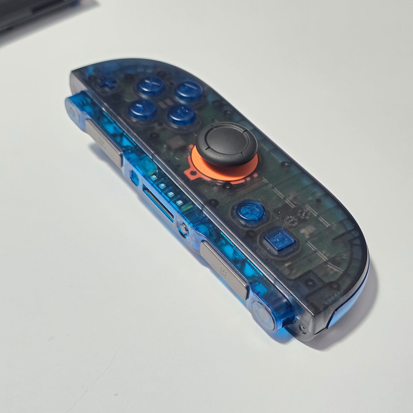 Nintendo Switch 2 CUSTOM - Clear Black with Clear Blue Buttons & Accents, New in Box