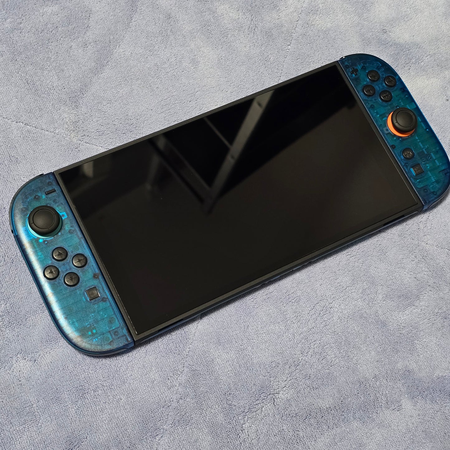 Nintendo Switch 2 CUSTOM - Clear Blue with Clear Black Buttons & Accents, NEW IN BOX