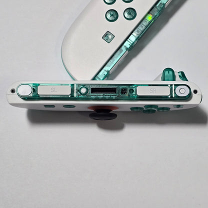 Nintendo Switch 2 CUSTOM -White with Clear Green Buttons & Accents, New in Box