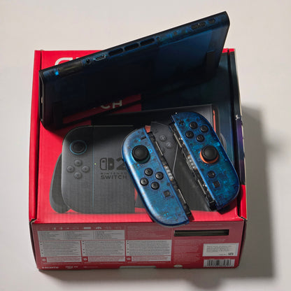 Nintendo Switch 2 CUSTOM - Clear Blue with Clear Black Buttons & Accents, NEW IN BOX