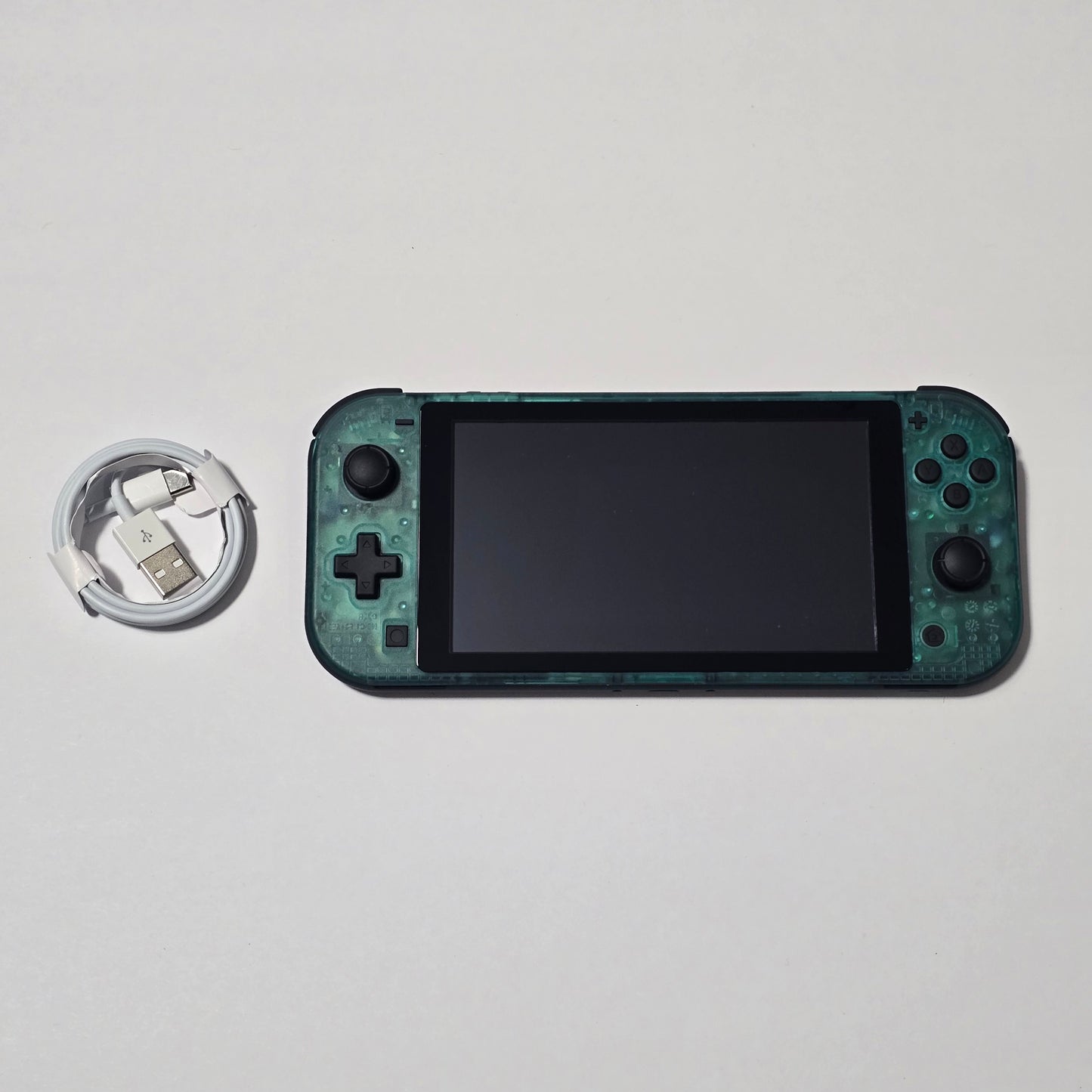 Nintendo Switch Lite CUSTOM - Black & Clear Green