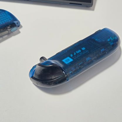 Nintendo Switch 2 CUSTOM - Clear Blue with Clear Black Buttons & Accents, New in Box