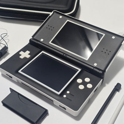 Nintendo DS Lite IPS SCREENS CUSTOM - White/Black w/ Mods & Bundle