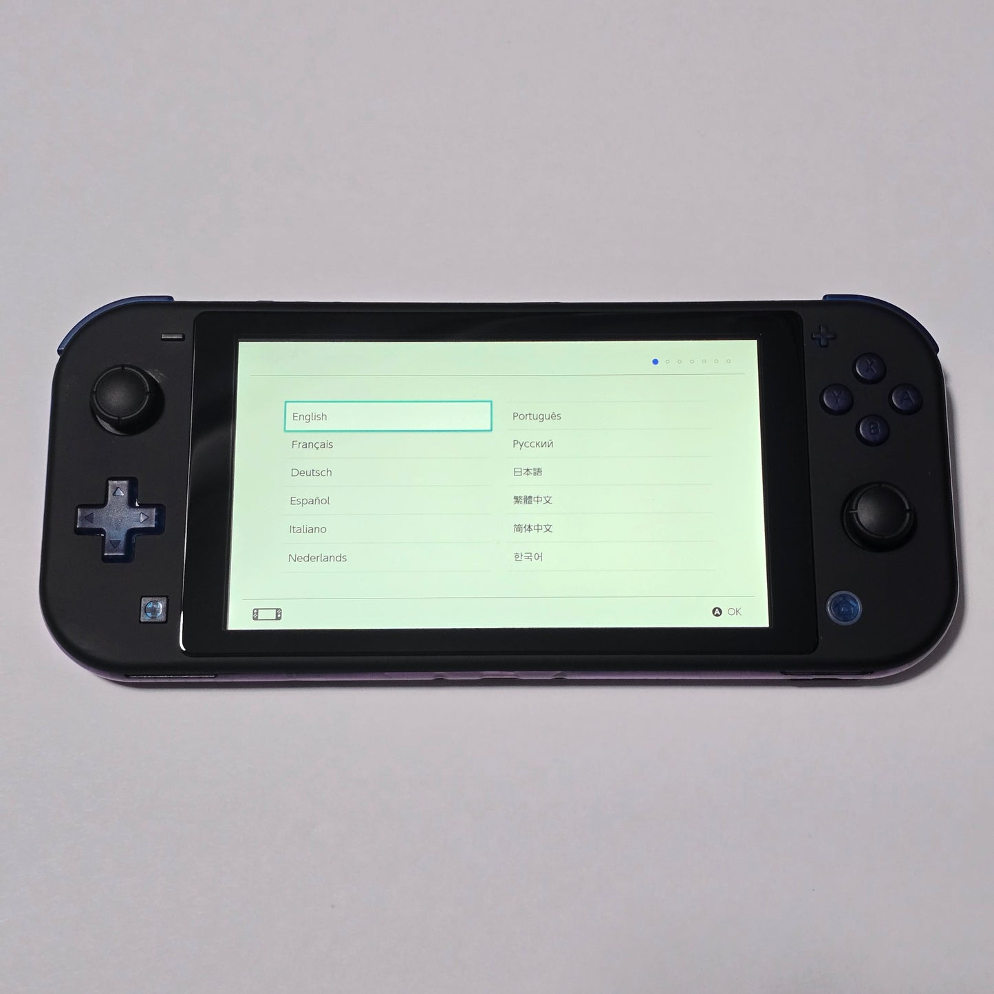 Nintendo Switch Lite CUSTOM - Blue & Purple Gradient/Black