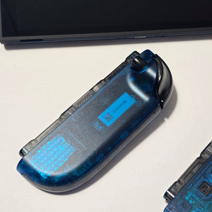 Nintendo Switch 2 CUSTOM - Clear Blue with Clear Black Buttons & Accents, New in Box