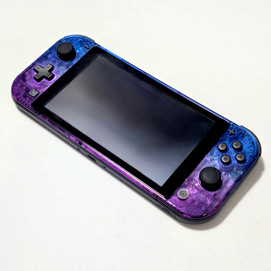 Nintendo Switch Lite CUSTOM - Black/ Blue & Purple Gradient