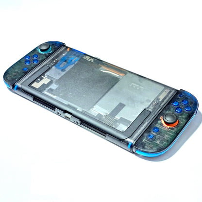 Nintendo Switch 2 CUSTOM - Clear Black with Clear Blue Buttons & Accents, New in Box