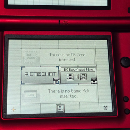Nintendo DS Lite IPS SCREENS CUSTOM - Black/Shiny Red w/ Mods & Bundle