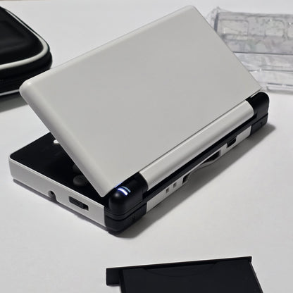 Nintendo DS Lite IPS SCREENS CUSTOM - White/Black w/ Mods & Bundle