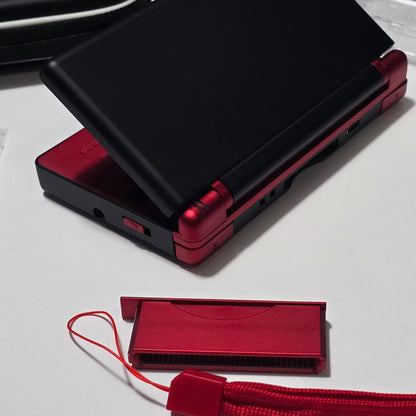 Nintendo DS Lite IPS SCREENS CUSTOM - Black/Shiny Red w/ Mods & Bundle (2)