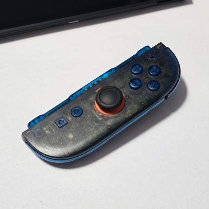 Nintendo Switch 2 CUSTOM - Clear Black with Clear Blue Buttons & Accents, New in Box