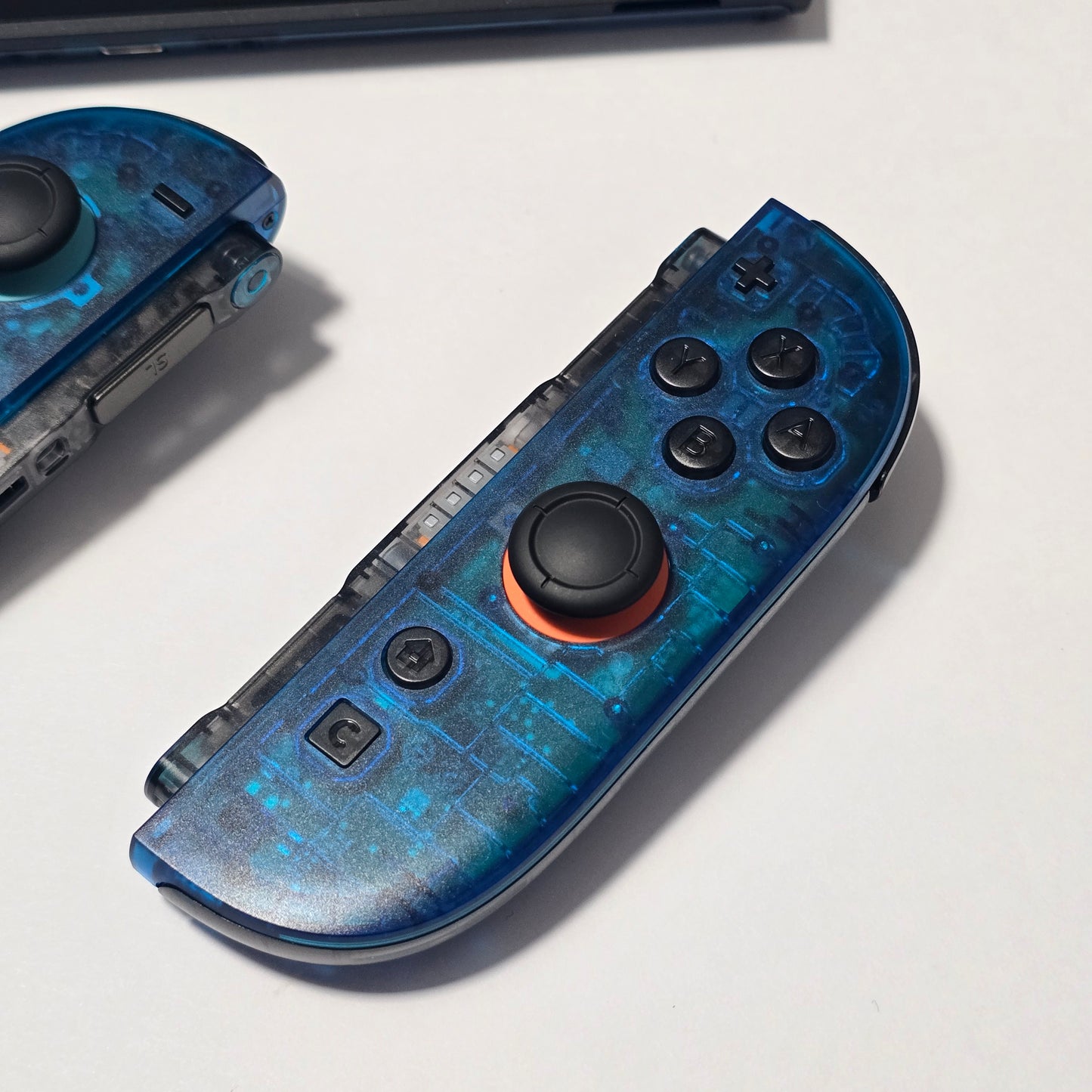 Nintendo Switch 2 CUSTOM - Clear Blue with Clear Black Buttons & Accents, New in Box