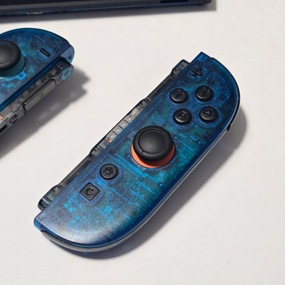 Nintendo Switch 2 CUSTOM - Clear Blue with Clear Black Buttons & Accents, New in Box
