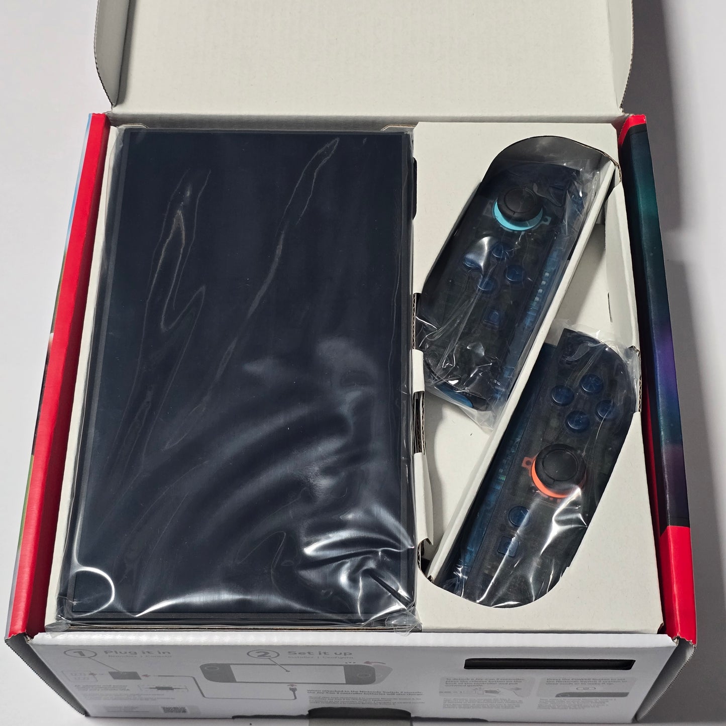 Nintendo Switch 2 CUSTOM - Clear Black with Clear Blue Buttons & Accents, New in Box