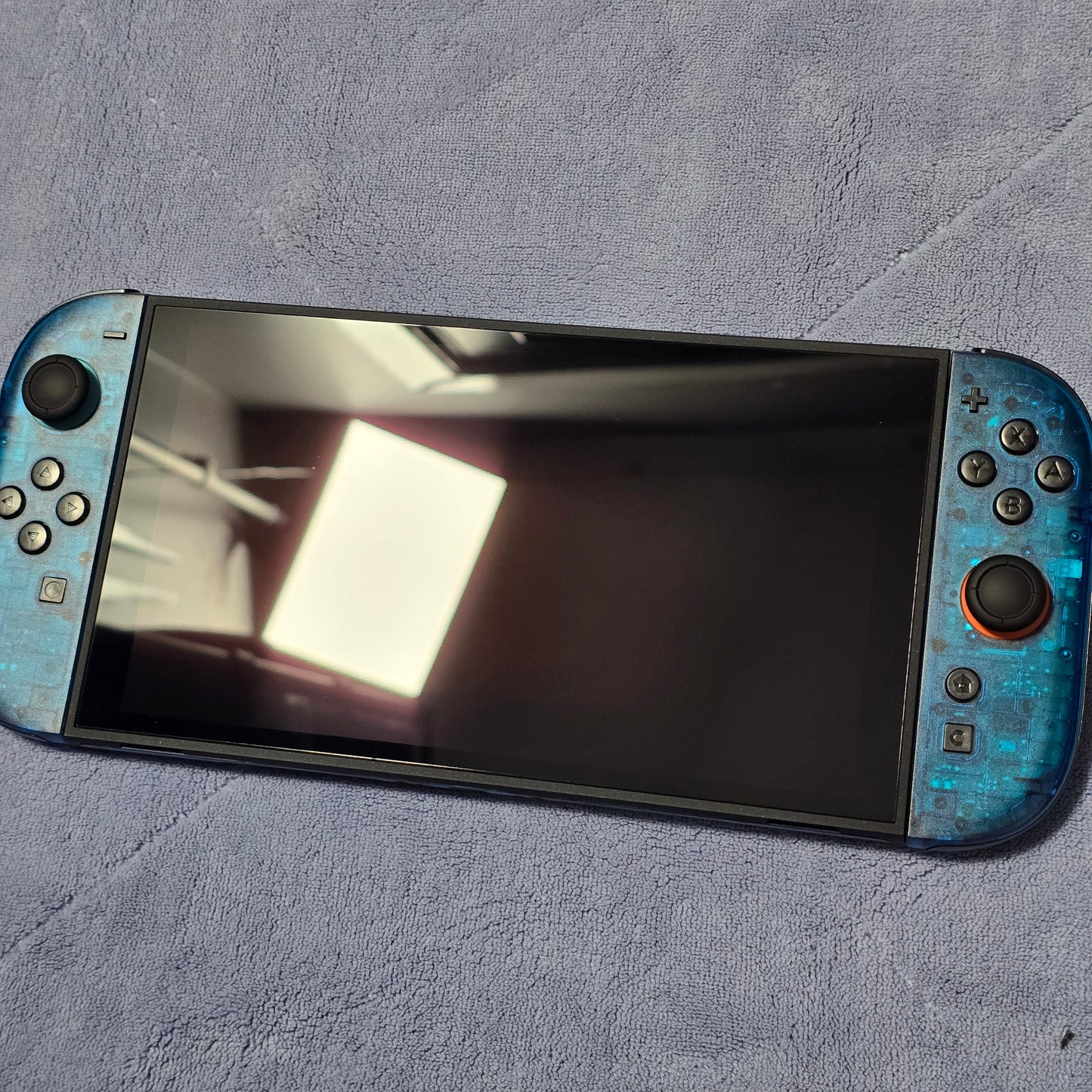 Nintendo Switch 2 CUSTOM - Clear Blue with Clear Black Buttons & Accents, NEW IN BOX