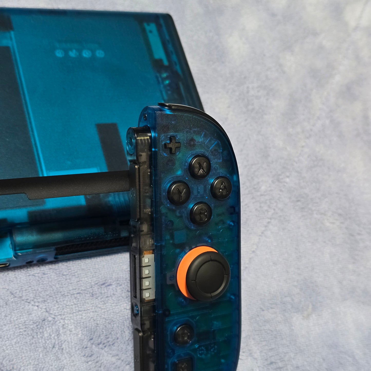 Nintendo Switch 2 CUSTOM - Clear Blue with Clear Black Buttons & Accents, NEW IN BOX