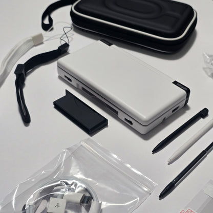 Nintendo DS Lite IPS SCREENS CUSTOM - White/Black w/ Mods & Bundle