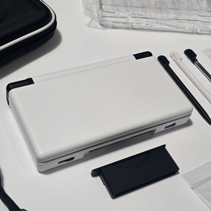 Nintendo DS Lite IPS SCREENS CUSTOM - White/Black w/ Mods & Bundle