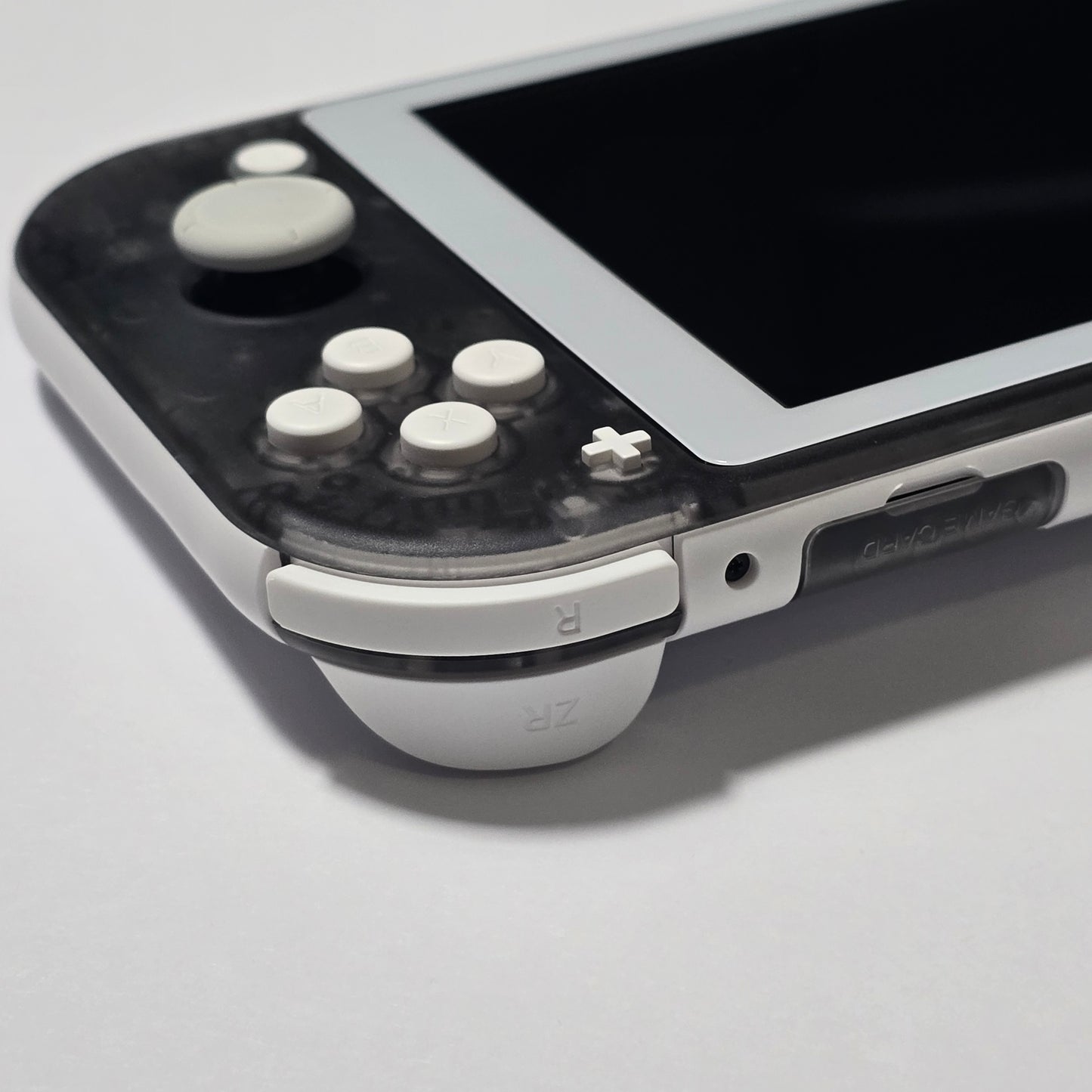 Nintendo Switch Lite CUSTOM - White & Clear Black