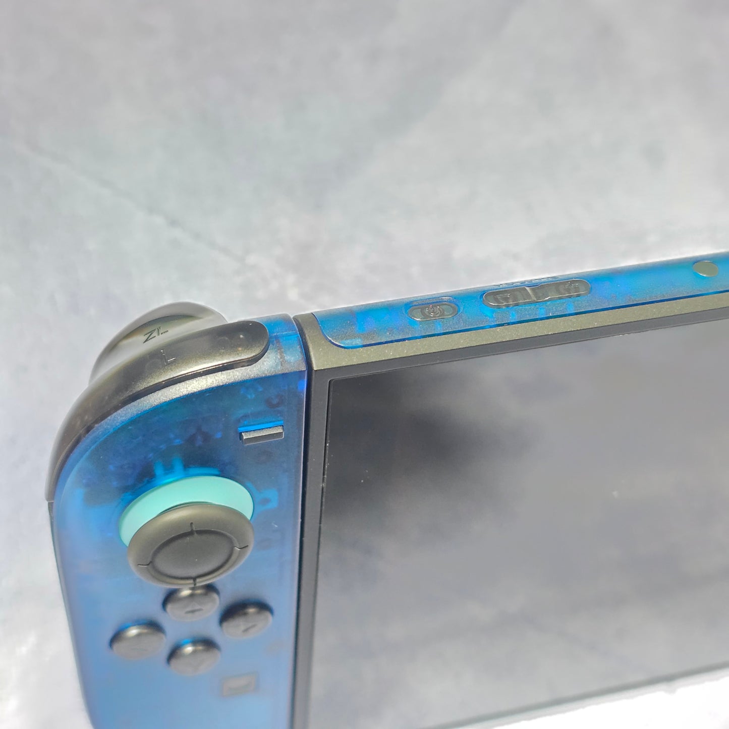 Nintendo Switch 2 CUSTOM - Clear Blue with Clear Black Buttons & Accents, NEW IN BOX