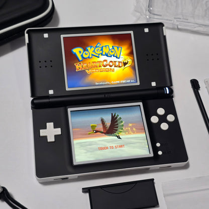 Nintendo DS Lite IPS SCREENS CUSTOM - White/Black w/ Mods & Bundle