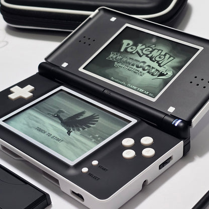 Nintendo DS Lite IPS SCREENS CUSTOM - White/Black w/ Mods & Bundle