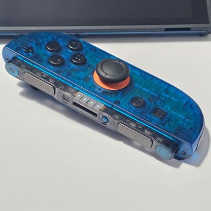 Nintendo Switch 2 CUSTOM - Clear Blue with Clear Black Buttons & Accents, New in Box