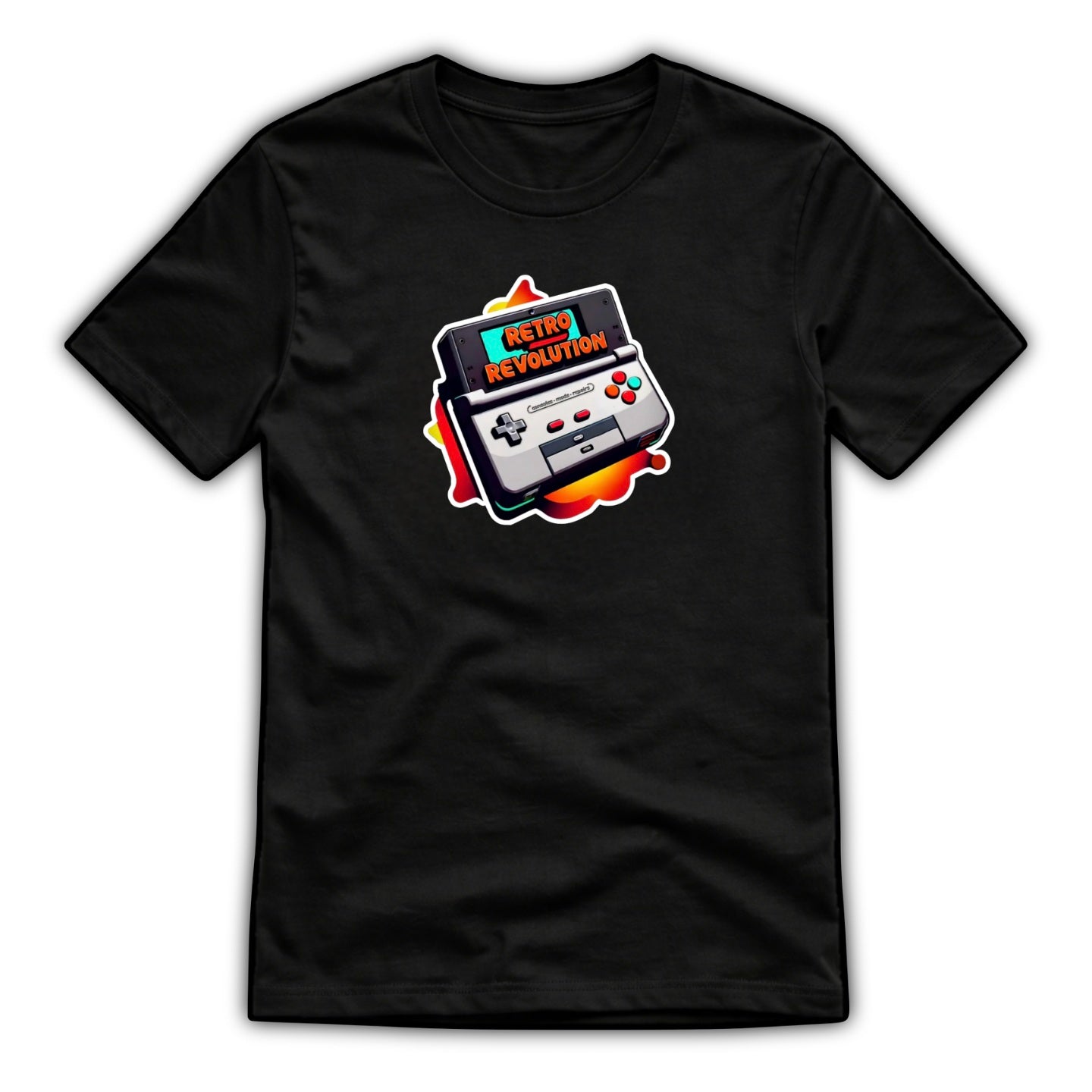 Retro Revolution Black T-Shirt