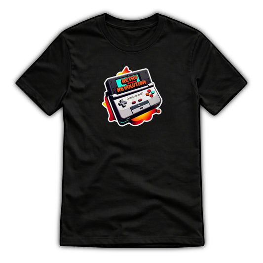 Retro Revolution Black T-Shirt