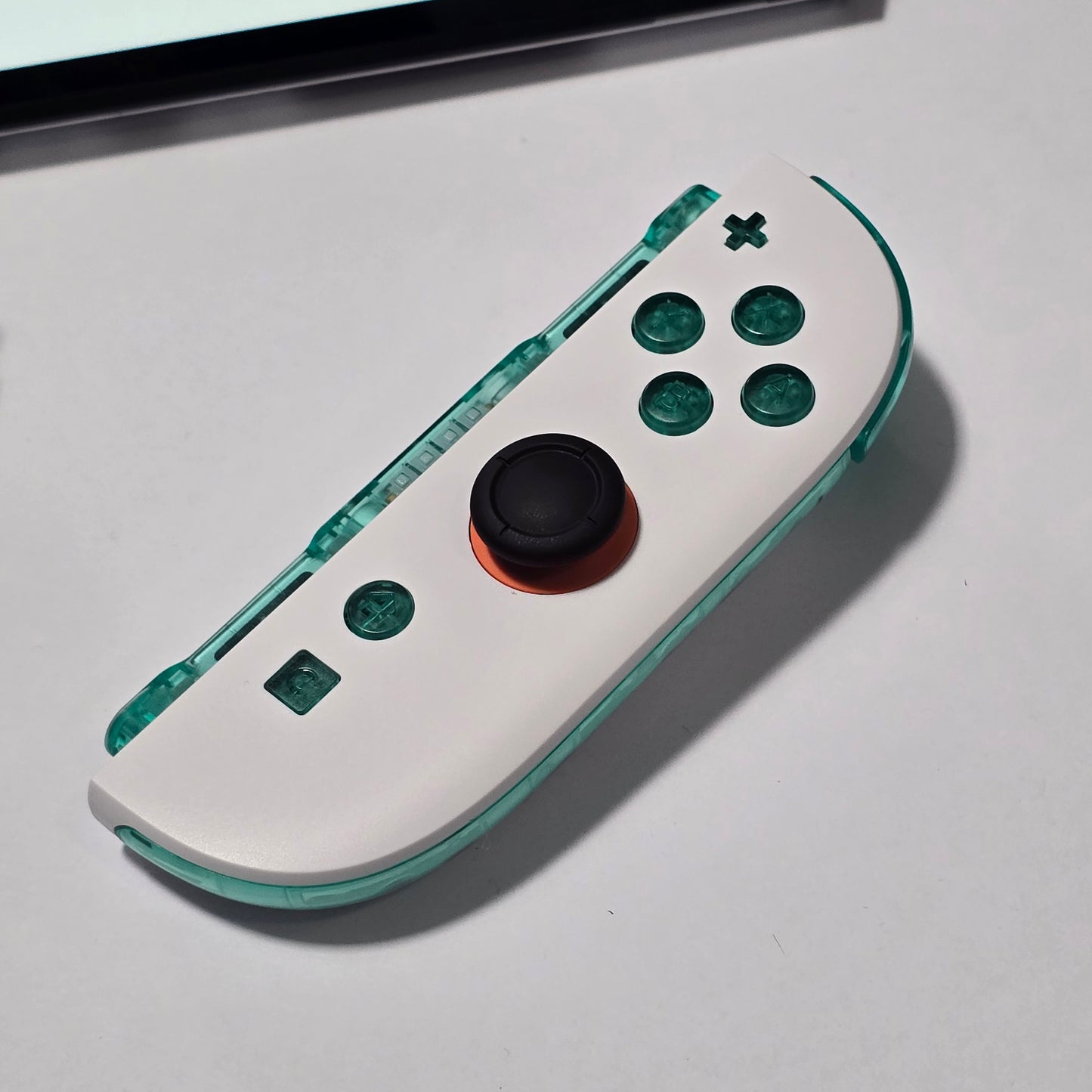 Nintendo Switch 2 CUSTOM -White with Clear Green Buttons & Accents, New in Box