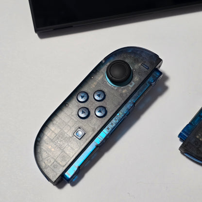 Nintendo Switch 2 CUSTOM - Clear Black with Clear Blue Buttons & Accents, New in Box
