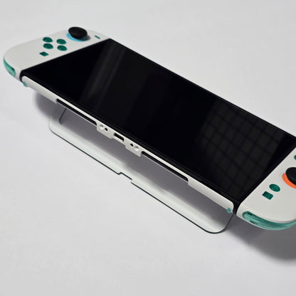 Nintendo Switch 2 CUSTOM -White with Clear Green Buttons & Accents, New in Box