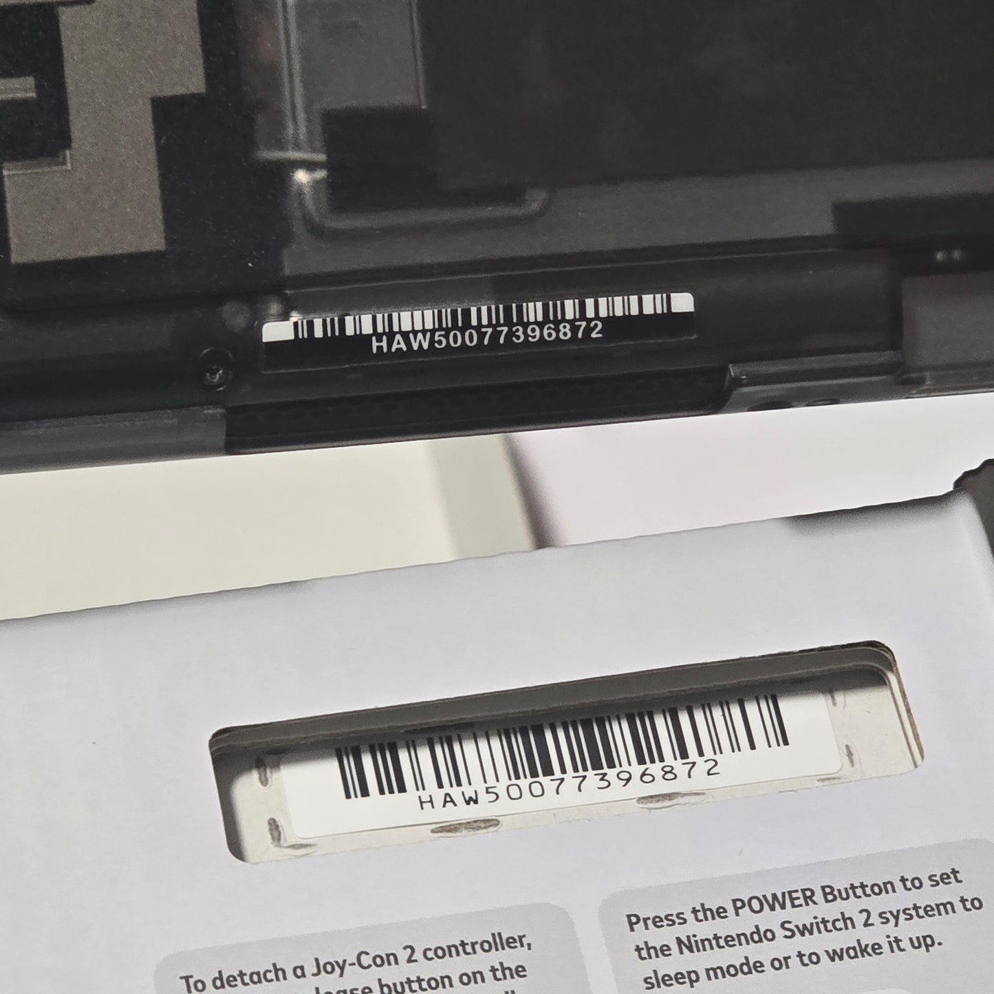 Nintendo Switch 2 CUSTOM - Clear Black with Clear Blue Buttons & Accents, New in Box